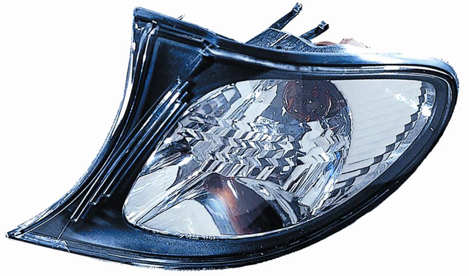 GRUPPO OTTICO ANTERIORE SX CRYSTAL CORNICE NERA BMW SERIE 3 E46 09/01>