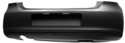 PARAURTI POSTERIORE PRIMER VW POLO 09/09> C/FORO MARM GRANDE -TUV-