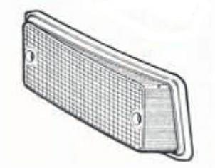 LENTE ANTERIORE SX BIANCA FIAT 126