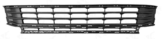 GRIGLIA PARAURTI ANTERIORE C/LE APERTA C/FORI MODANATURE VW TOURAN 01/15>
