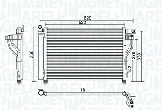CONDENSATORE HYUNDAI ACCENT III 1.4