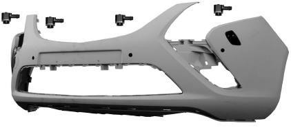 PARAURTI ANTERIORE C/LAVAFARI C.TO DI 4 SENS OPEL ZAFIRA 10/11>