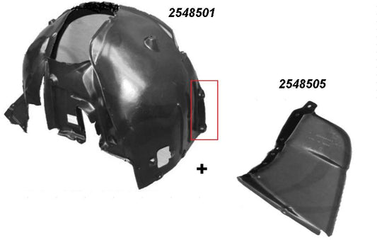 LOCARO ANTERIORE SX BMW SERIE 5 E60/E61 07/03>12/09