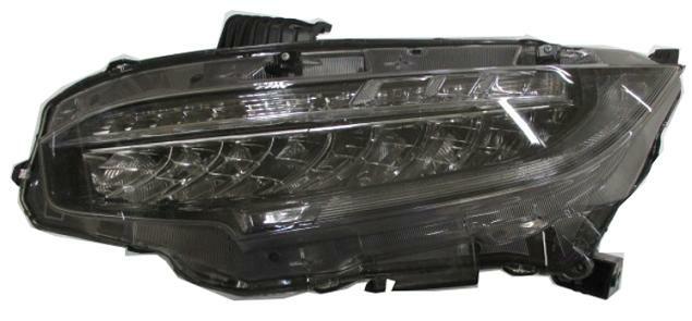 FARO SX A LED CON MOTOR ELETT HONDA CIVIC  01/17>PAR NERA