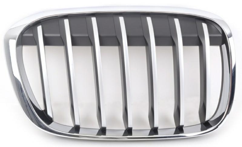 GRIGLIA ANTERIORE DX CROM-CROM-NERA BMW X1 F48 09/15> BASIS/X-LINE