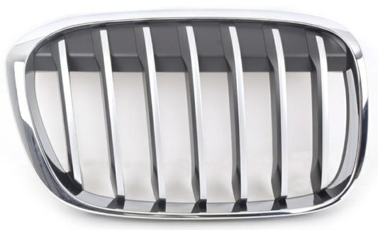 GRIGLIA ANTERIORE DX CROM-CROM-NERA BMW X1 F48 09/15> BASIS/X-LINE