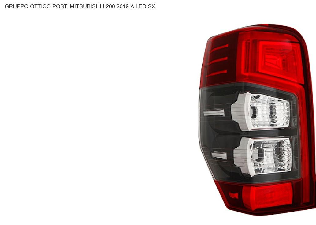 FANALE POSTERIORE SX A LED MITSUBISHI L200 07/19>