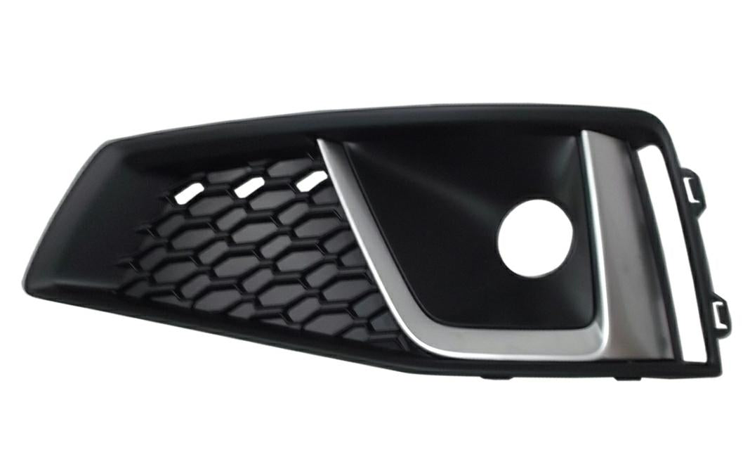 GRIGLIA PARAURTI ANTERIORE SX C/FEND+MODANATURE SILVER AUDI A4 08/18> S-LINE