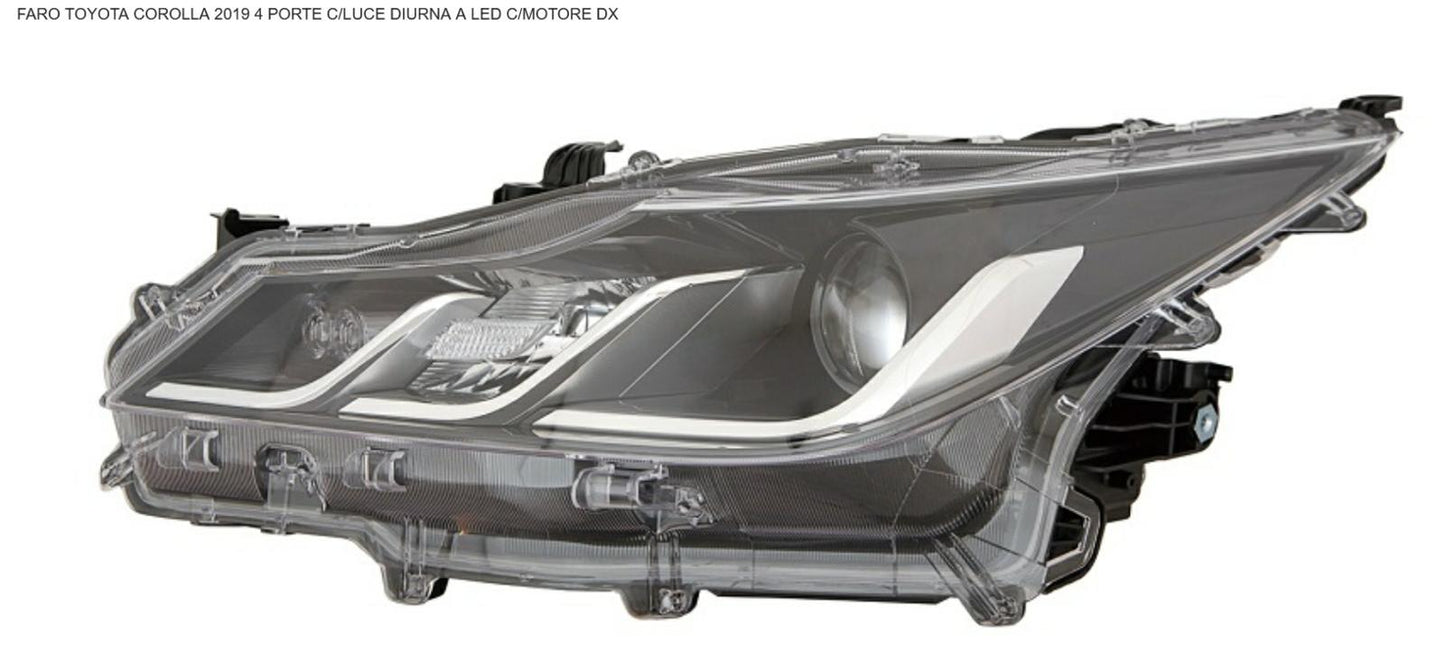 FARO DX HIR2 CON LUCE DIURNA CON MOTOR ELETT TOYOTA COROLLA 01/19>4P