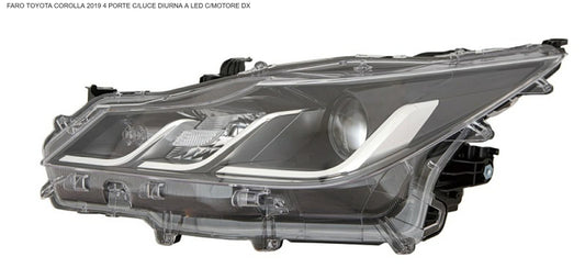 FARO DX HIR2 CON LUCE DIURNA CON MOTOR ELETT TOYOTA COROLLA 01/19>4P