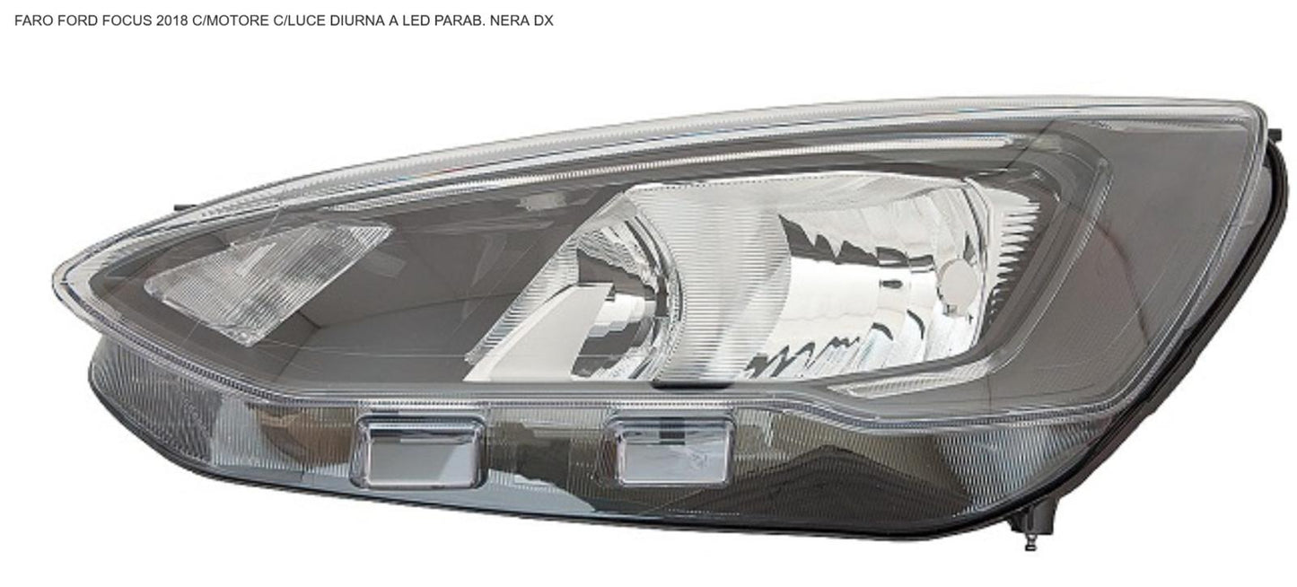 FARO DX CON MOT ELET CON LUCE DIURNA FORD FOCUS 01/18>12/21 P NERA