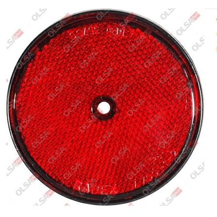 CATADIOTTRO 60 MM C\FORO ROSSO