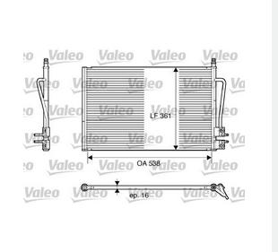 COND A/C  FORD FIESTA IV