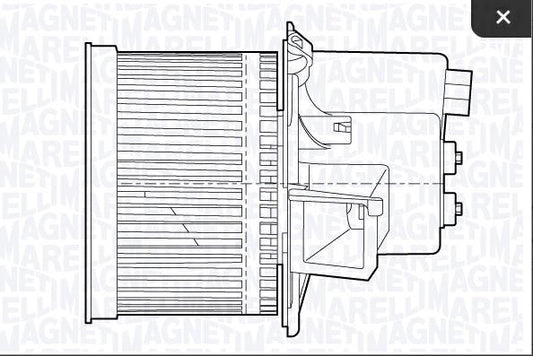 VENTOLA ABITACOLO FIAT 500 - FORD KA -