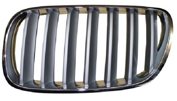 GRIGLIA ANTERIORE SX CROM-GRIGIO SCURO BMW X3 E83 09/06>08/10