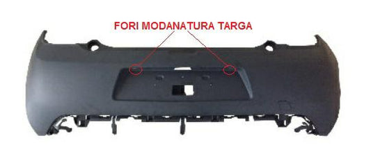 PARAURTI POSTERIORE PRIMER C/FORI MODANATURE CITROEN DS3 11/09>