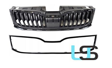 GRIGLIA RAD C/CORNICE NERO LUCIDO SKODA OCTAVIA 01/17>