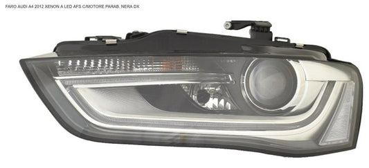 FARO DX XEN A LED AFS CON MOT ELETT AUDI A4 12/11>P.NERA