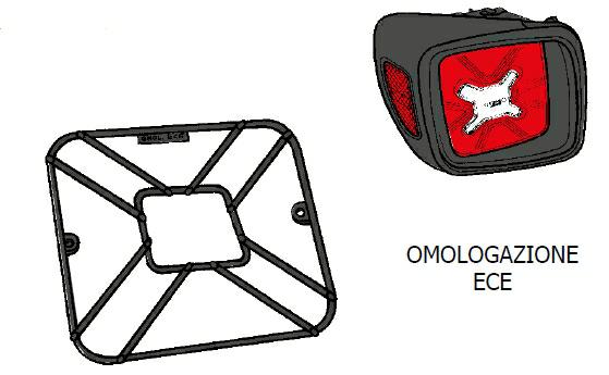 COPERTURA FANALE SX JEEP RENEGADE 03/14> VERNICIATA NERA