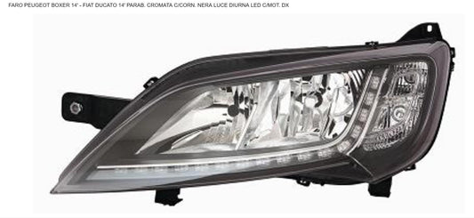 FARO DX 2H7 CON DRL A LED CON MOT EL PEUG BOXER 01/14> P.NERA