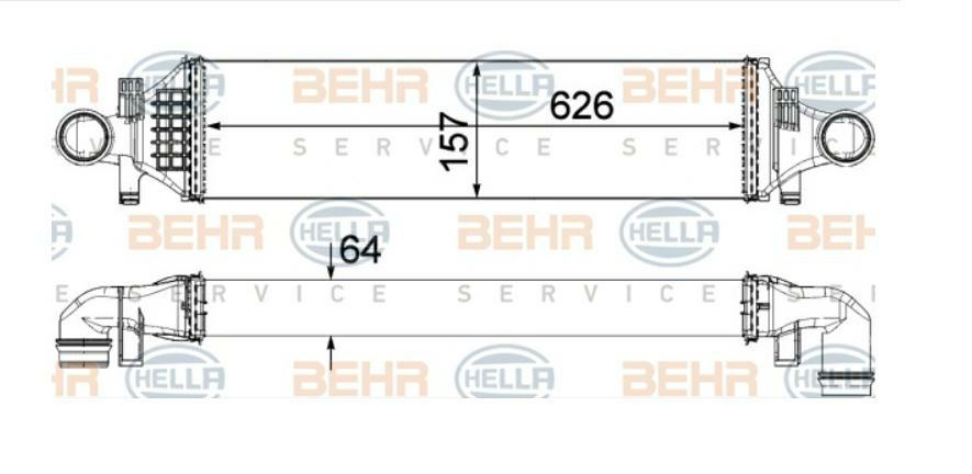 INTERCOOLER MERCEDES BENZ A-/B-CLASS