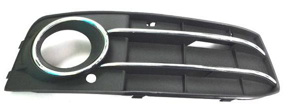 GRIGLIA PARAURTI ANTERIORE DX C/FEND+CORNI E PROF CROMO AUDI A4 12/07>