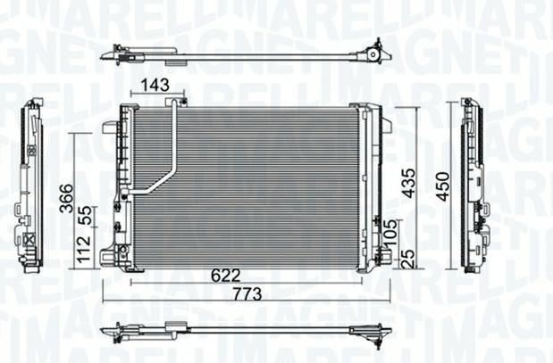 CONDENSATORE MERCEDES CLASSE C (W204)