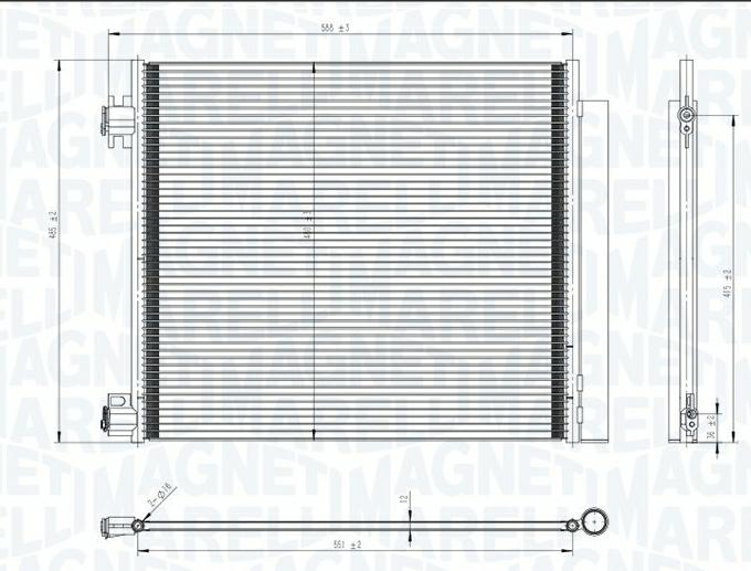 CONDENSATORE NISSAN QASHQAI II  (J11, J11) -RENAULT -