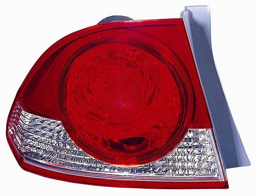FANALE POSTERIORE DX BIANCO ROSSO HONDA CIVIC HYBRID 4 PORTE 01/06>