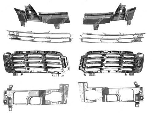 KIT GRIGLIE PARAURTI ANTERIORE (8PZ) LAND ROVER RANGE ROVER 08/12>