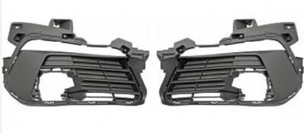 KIT GRIGLIE PARAURTI ANTERIORE C/FENDI DX+SX PEUGEOT 308 10/17>FARI LED