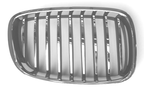 GRIGLIA ANTERIORE DX CROM-NERA BMW SERIE 5 GRAN TURISMO 01/10>