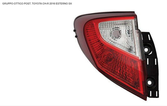 GRUPPO OTTICO POSTERIORE SX ESTERNO TOYOTA C-HR 01/16>