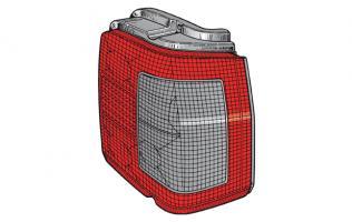 GRUPPO OTTICO POSTERIORE SX ROSSO-FUME FIAT TIPO 06/88>11/95