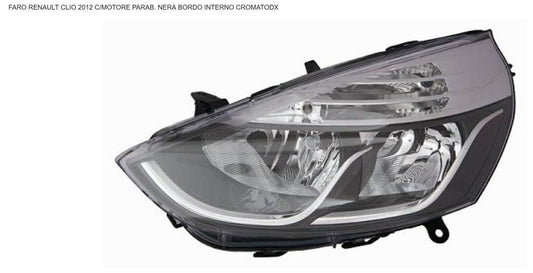 FARO DX H7-H1 CON MOTOR ELETT RENAULT CLIO 11/12> CON PROFILI CROM