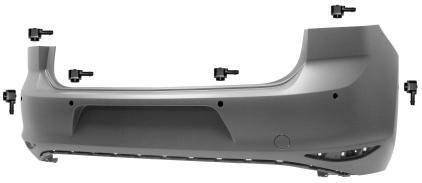 PARAURTI POSTERIORE PRIMER C/TO DI 6 SENS VW GOLF 7 10/12>
