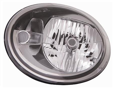 FARO SX H4 CON MOTOR ELETT VW MAGGIOLINO 01/11> PARAB NERA