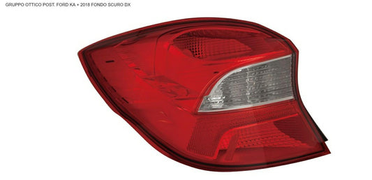 GRUPPO OTTICO POSTERIORE DX FORD KA+ 06/18> FONDO SCURO
