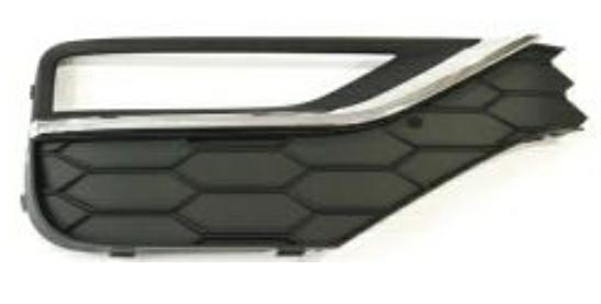 GRIGLIA PARAURTI ANTERIORE DX C/FEND+MODANATURE CROMO VW AMAROK 11/16>