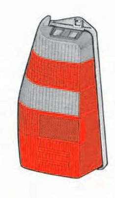 GRUPPO OTTICO POSTERIORE SX FUME FIAT DUNA SW-FIORINO 11/87> MOD CARTO