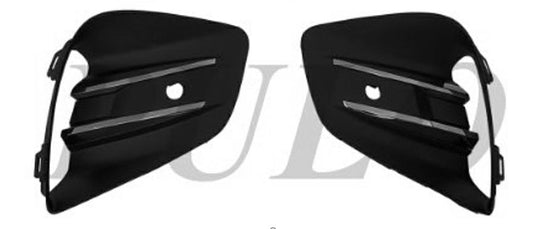 KIT GRIGLIE PARAURTI ANTERIORE DX+SX C/SENS+MODANATURE CROMO RENAULT CLIO 01/19>