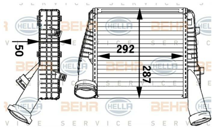 INTERCOOLER SX VW TOURAREG / AUDI Q7