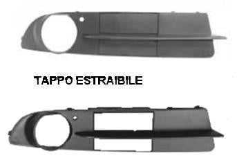 GRIGLIA PARAURTI ANTERIORE DX C/FENDI BMW SERIE 5 E60/E61 07/03>03/07