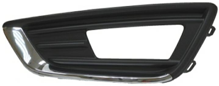 GRIGLIA PARAURTI ANTERIORE SX C/FEND+MODANATURE CROMO FORD FOCUS 09/14>
