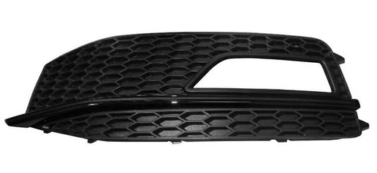 GRIGLIA PARAURTI ANTERIORE SX C/FEND+MODANATURE NERA AUDI A4 12/11> S-LINE/S4
