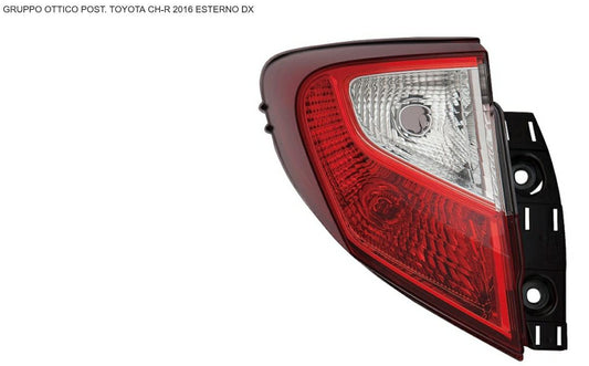 GRUPPO OTTICO POSTERIORE DX ESTERNO TOYOTA C-HR 01/16>