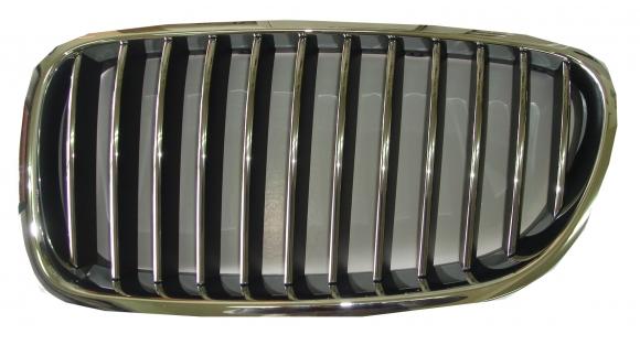 GRIGLIA ANTERIORE SX CROM-NERA BMW SERIE 5 F10 01/10> F11 SW 01/10>