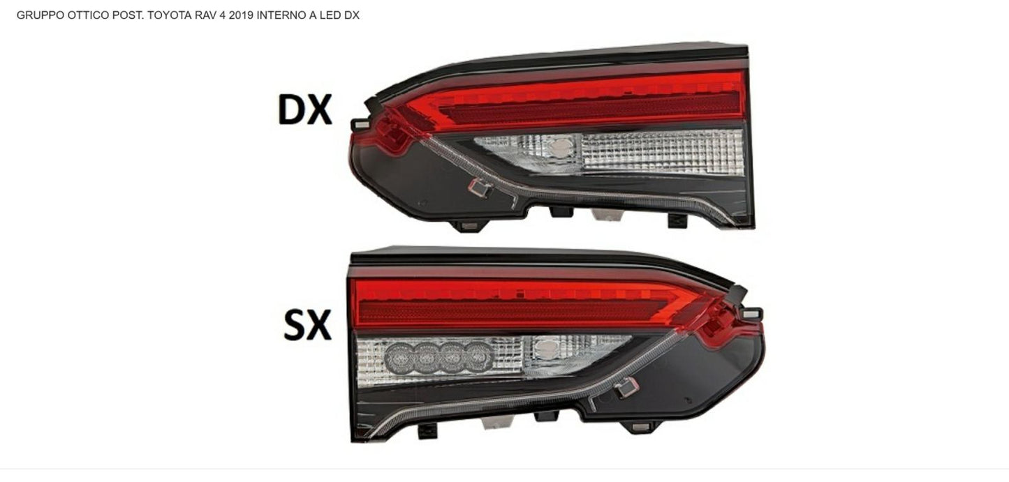 GRUPPO OTTICO POSTERIORE DX INTERNO A LED TOYOTA RAV 4 01/19>