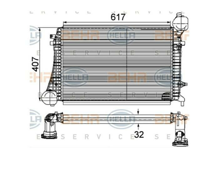 INTERCOOLER AUDI A3 / VW GOLF V