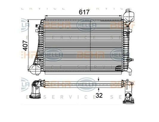 INTERCOOLER AUDI A3 / VW GOLF V
